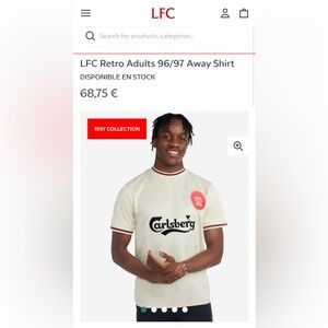 LFC Retro Adults 96/97 Away Shirt